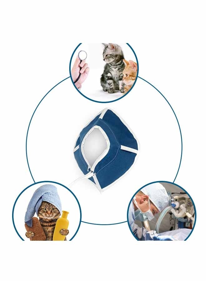 2pcs Non-Woven Fabric Cat Collar Elizabeth Collar for Cats Bells Pet Surgery Recovery - Image 4